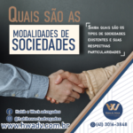 Quais são as Modalidades de Sociedades?